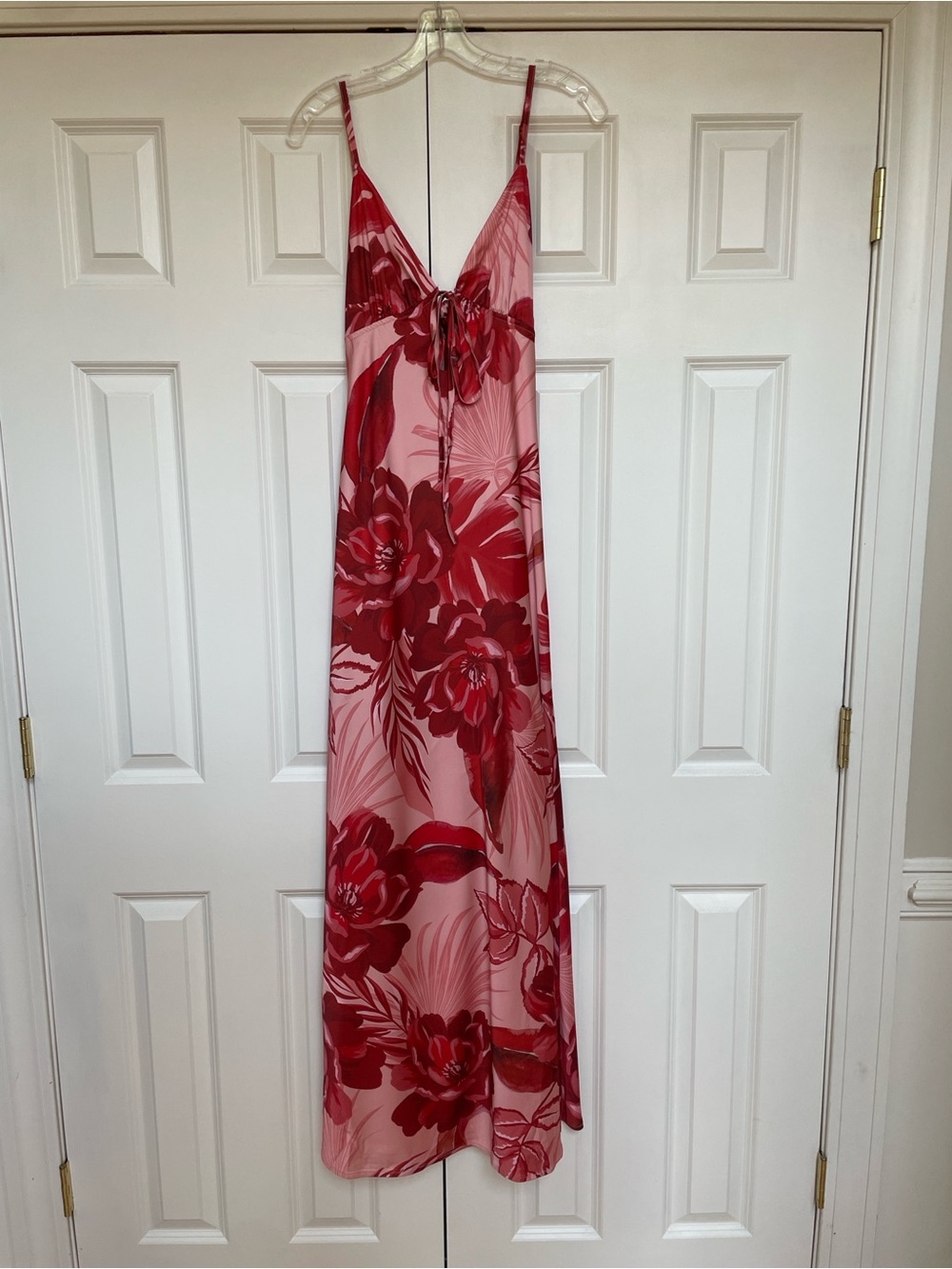 Peppermayo Floral Satin Maxi Dress
